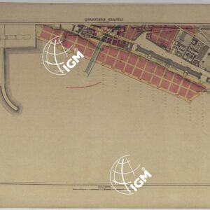 PIANTA TOPOGRAFICA DELLA CITTA' DI NAPOLI ALLA SCALA DI 1:4.000 EDIZIONE CON APPROVAZIONE PER AGGIORNAMENTI CATASTALI - FOGLIO 19 QUARTIERE GRANILI.