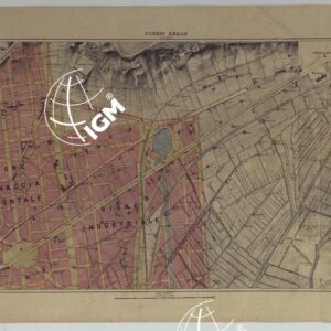 PIANTA TOPOGRAFICA DELLA CITTA' DI NAPOLI ALLA SCALA DI 1:4.000 EDIZIONE CON APPROVAZIONE PER AGGIORNAMENTI CATASTALI - FOGLIO 9-10 POGGIO REALE.