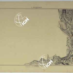 PIANTA TOPOGRAFICA DELLA CITTA' DI NAPOLI ALLA SCALA DI 1:4.000 EDIZIONE CON APPROVAZIONE PER AGGIORNAMENTI CATASTALI - FOGLIO 11 L'ARCHETIELLO.