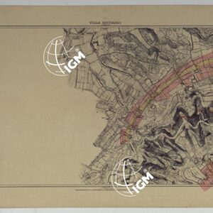 PIANTA TOPOGRAFICA DELLA CITTA' DI NAPOLI ALLA SCALA DI 1:4.000 EDIZIONE CON APPROVAZIONE PER AGGIORNAMENTI CATASTALI - FOGLIO 16 VILLA RICCIARDI.