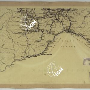 CARTA DELLE FERROVIE E LINEE DI NAVIGAZIONE DEL REGNO D'ITALIA - Foglio V