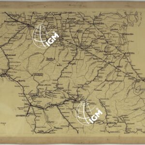CARTA DELLE FERROVIE E LINEE DI NAVIGAZIONE DEL REGNO D'ITALIA - Foglio VI