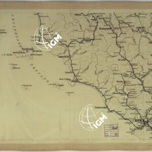 CARTA DELLE FERROVIE E LINEE DI NAVIGAZIONE DEL REGNO D'ITALIA - Foglio X