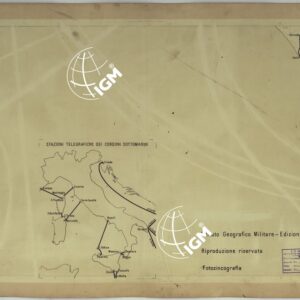 CARTA DELLE FERROVIE E LINEE DI NAVIGAZIONE DEL REGNO D'ITALIA - Foglio XIV