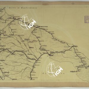CARTA DELLE FERROVIE E LINEE DI NAVIGAZIONE DEL REGNO D'ITALIA - Foglio XVI