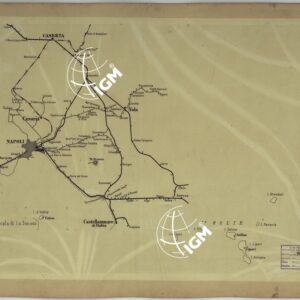CARTA DELLE FERROVIE E LINEE DI NAVIGAZIONE DEL REGNO D'ITALIA - Foglio XIX