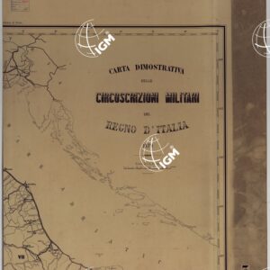 CARTA DIMOSTRATIVA DELLE CIRCOSCRIZIONI MILITARI DEL REGNO D'ITALIA - Foglio 2