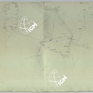 CARTA DELLE FERROVIE E LINEE DI NAVIGAZIONE DEL REGNO D'ITALIA