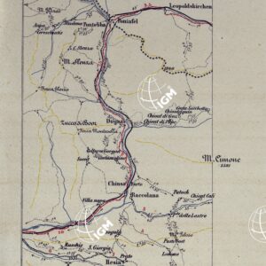 CARTA D' ITALIA DEGLI ALPINI - MODELLO DELLA CARTA ALLA SCALA DI 1:75.000