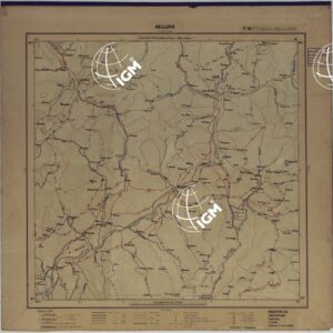 CARTA D'ITALIA DEGLI ALPINI - 2° Copia BELLUNO Foglio n. 19