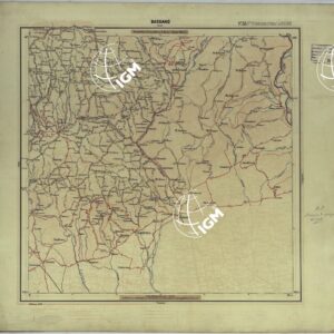 CARTA D'ITALIA DEGLI ALPINI - 2° Copia BASSANO Foglio n. 33