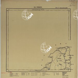 CARTA ITINERARIA D'ITALIA PER GLI ALPINI NORMALI D'ARCHIVIO CON AGGIORNAMENTO FINO AL 1910 EDIZIONE COMPLETA ANNO 1906 - FOGLIO 2 VAL FORMAZZA.