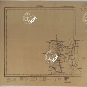 CARTA ITINERARIA D'ITALIA PER GLI ALPINI NORMALI D'ARCHIVIO CON AGGIORNAMENTO FINO AL 1910 EDIZIONE COMPLETA ANNO 1906 - FOGLIO 3 CAMPODOLCINO.