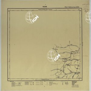 CARTA ITINERARIA D'ITALIA PER GLI ALPINI NORMALI D'ARCHIVIO CON AGGIORNAMENTO FINO AL 1910 EDIZIONE COMPLETA ANNO 1906- FOGLIO 6 FALCADE.