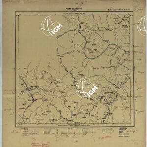 CARTA ITINERARIA D'ITALIA PER GLI ALPINI NORMALI D'ARCHIVIO CON AGGIORNAMENTO FINO AL 1910 EDIZIONE COMPLETA ANNO 1904 - FOGLIO 7 PIEVE DI CADORE.