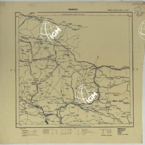CARTA ITINERARIA D'ITALIA PER GLI ALPINI NORMALI D'ARCHIVIO CON AGGIORNAMENTO FINO AL 1910 EDIZIONE COMPLETA ANNO 1906 - FOGLIO 9 TOLMEZZO.