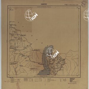 CARTA ITINERARIA D'ITALIA PER GLI ALPINI NORMALI D'ARCHIVIO CON AGGIORNAMENTO FINO  AL 1910 EDIZIONE COMPLETA ANNO 1909 - FOGLIO 12 CANNOBIO.