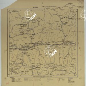 CARTA ITINERARIA D'ITALIA PER GLI ALPINI NORMALI D'ARCHIVIO CON AGGIORNAMENTO FINO AL 1910 EDIZIONE COMPLETA NNO 1909 - FOGLIO 14 SONDRIO.