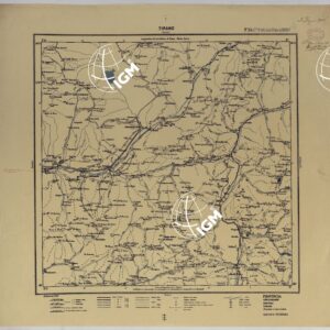 CARTA ITINERARIA D'ITALIA PER GLI ALPINI NORMALI D'ARCHIVIO CON AGGIORNAMENTO FINO AL1910 EDIZIONE COMPLETA ANNO 1903 -FOGLIO 15 TIRANO.