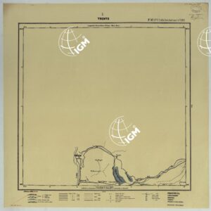 CARTA ITINERARIA D'ITALIA PER GLI ALPINI NORMALI D'ARCHIOVIO CON AGGIORNAMENTO FINO AL 1910 EDIZIONE COMPLETA ANNO 1906 - FOGLIO 17 TRENTO.