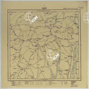CARTA ITINERARIA D'ITALIA PER GLI ALPINI NORMALI D'ARCHIVIO CON AGGIORNAMENTO FINO AL 1910 EDIZIONE COMPLETA ANNO 1906 - FOGLIO 20 MANIAGO.