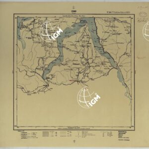 CARTA ITINERARIA D'ITALIA PER GLI ALPINI NORMALI D'ARCHIVIO CON AGGIORNAMENTO FINO AL 1910 EDIZIONE COMPLETA ANNO 1904 - FOGLIO 28 COMO.