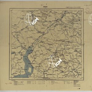 CARTA ITINERARIA D'ITALIA PER GLI ALPINI NORMALI D'ARCHIVIO CON AGGIORNAMENTO FINO AL 1910 EDIZIONE COMPLETA ANNO 1909 - FOGLIO 30 BRENO.