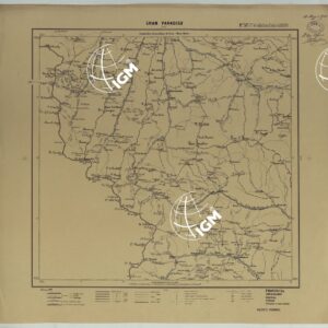 CARTA ITINERARIA D'ITALIA PER GLI ALPINI NORMALI D'ARCHIVIO CON AGGIORNAMENTO FINO AL 1910 EDIZIONE COMPLETA ANNO 1906 - FOGLIO 37 GRAN PARADISO.