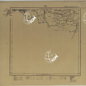 CARTA ITINERARIA D'ITALIA PER GLI ALPINI NORMALI D'ARCHIVIO CON AGGIORNAMENTO FINO AL 1910 EDIZIONE COMPLETA ANNO 1890 - FOGLIO 40 ISEO.