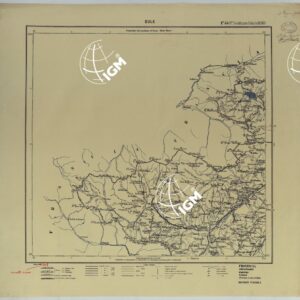 CARTA ITINERARIA D'ITALIA PER GLI ALPINI NORMALI D'ARCHIVIO CON AGGIORNAMENTO FINO AL 1910 EDIZIONE COMPLETA ANNO 1906 - FOGLIO 44 OULX.