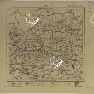 CARTA ITINERARIA D'ITALIA PER GLI ALPINI NORMALI D'ARCHIVIO CON AGGIORNAMENTO FINO AL 1910 EDIZIONE COMPLETA ANNO 1907 - FOGLIO 45 SUSA.