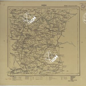 CARTA ITINERARIA D'ITALIA PER GLI ALPINI NORMALI D'ARCHIVIO CON AGGIORNAMENTO FINO AL 1910 EDIZIONE COMPLETA ANNO 1909 - FOGLIO 48 PINEROLO.