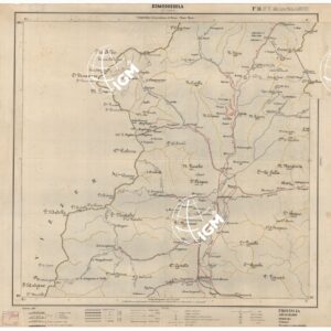 CARTA ITINERARIA D'ITALIA EDIZIONE 1887 - FOGLIO 11 DOMODOSSOLA.
