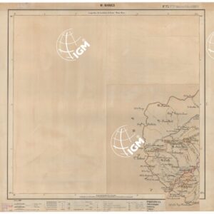 CARTA ITINERARIA D'ITALIA EDIZIONE 1906 - FOGLIO 23 M. BIANCO.