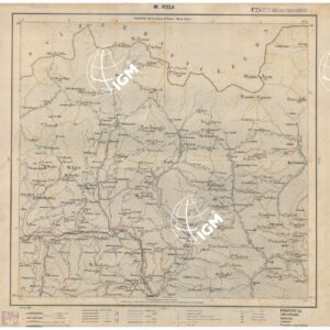 CARTA ITINERARIA D'ITALIA EDIZIONE 1887 - FOGLIO 25 M. ROSA