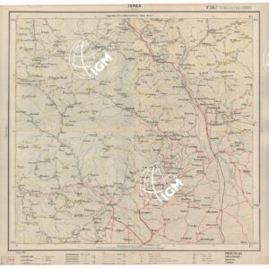 CARTA ITINERARIA D'ITALIA EDIZIONE 1887 - FOGLIO 38 IVREA