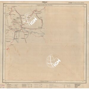 CARTA ITINERARIA D'ITALIA EDIZIONE 1906 - FOGLIO 39 BIELLA