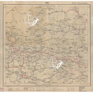 CARTA ITINERARIA D'ITALIA EDIZIONE 1906 FOGLIO 45 SUSA