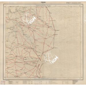 CARTA ITINERARIA D'ITALIA EDIZIONE 1887 - FOGLIO 46 TORINO
