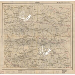 CARTA ITINERARIA D'ITALIA EDIZIONE 1899 - FOGLIO 50 DRONERO.