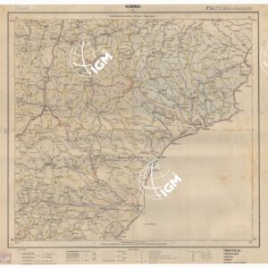 CARTA ITINERARIA D'ITALIA EDIZIONE 1887 - FOGLIO 55 ALBENGA