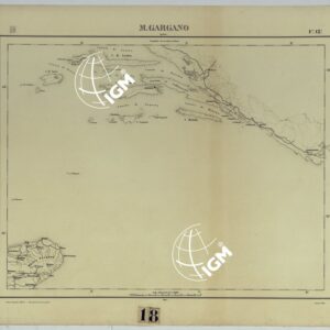 CARTA D'ITALIA - F°. 13 M. GARGANO.