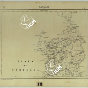 CARTA D'ITALIA - F°. 13 SASSARI.