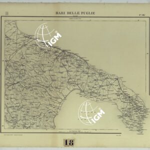 CARTA D'ITALIA - F°. 16 BARI DELLE PUGLIE.