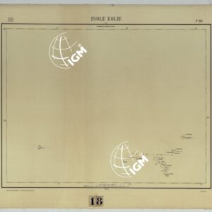 CARTA D'ITALIA - F°. 19 ISOLE EOLIE.