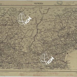 CARTA D'ITALIA COPIA AL CORRENTE PER LE FERROVIE - F°.2 VENEZIA.