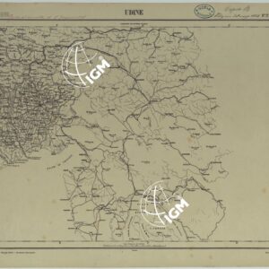 CARTA D'ITALIA COPIA AL CORRENTE PER LE FERROVIE - F°.3 UDINE.