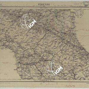 CARTA D'ITALIA COPIA AL CORRENTE PER LE FERROVIE - F°.6 FIRENZE.