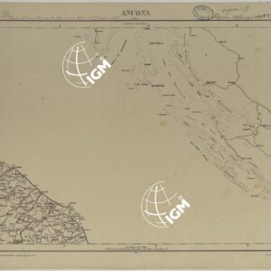 CARTA D'ITALIA COPIA AL CORRENTE PER LE FERROVIE - F°.7 ANCONA.