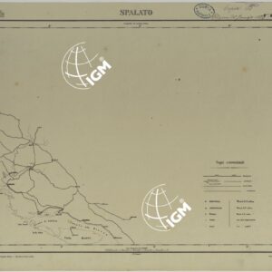 CARTA D'ITALIA COPIA AL CORRENTE PER LE FERROVIE - F°.8 SPALATO.